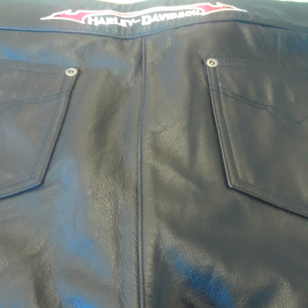 Leather Harley Davidson pants